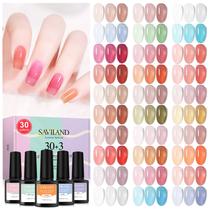 Conjunto de Esmaltes SAVILAND Jelly Gel - 30 Cores Translúcidas