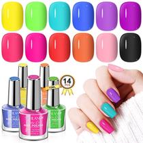 Conjunto de Esmaltes SAVILAND Quick Dry Neon - 12 Cores de 10ml