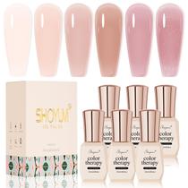Conjunto de Esmaltes SHOYUM Jelly Nude Gel - 6 Cores de 7ml - Tendência 2024 Conjunto de Esmaltes SHOYUM Jelly Nude Gel - 6 Cores de 7ml - Tendência 2024