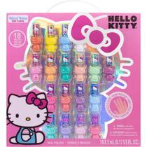 Conjunto de Esmaltes Townley Girl Hello Kitty - 18 Cores (3+ Anos)