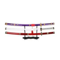 Conjunto de espadas de cosplay de anime Roronoa Zoro, coleção de role-play
