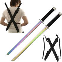 Conjunto de Espadas Snake Eye Tactical Lâmina Dupla 46 cm Aço Conjunto de Espadas Snake Eye Tactical Lâmina Dupla 46 cm Aço