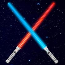 Conjunto de espadas Toy SYNCFUN, pacote com 2, 7 cores, iluminação LED