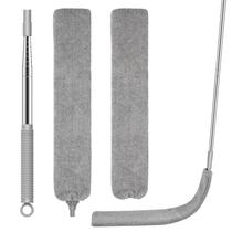Conjunto de espanador retrátil SetSail 206 cm com 2 panos de microfibra Conjunto de espanador retrátil SetSail 206 cm com 2 panos de microfibra