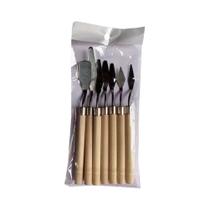 Conjunto De Espátula De Bolo De Aço Inoxidável, 7 Peças, Raspador De Creme Fondant, Pá De Mistura,