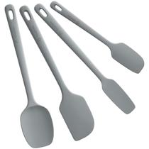 Conjunto de espátulas de silicone ChefAide, 4 peças, resistente ao calor, 600 F Conjunto de espátulas de silicone ChefAide, 4 peças, resistente ao calor, 600 F