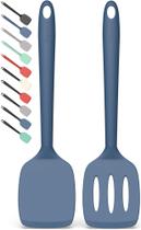 Conjunto de espátulas de silicone Coukre de alta resistência ao calor, sem BPA, pacote com 2 unidades Conjunto de espátulas de silicone Coukre de alta resistência ao calor, sem BPA, pacote com 2 unidades