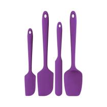 Conjunto De Espátulas De Silicone De Alta Temperatura Com Cabo Antiderrapante 600 graus F Cozinhar Assar Conjunto De Espátulas De Silicone De Alta Temperatura Com Cabo Antiderrapante 600 graus F Cozinhar Assar