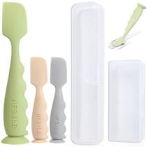Conjunto de Espátulas para Creme de Fralda de Bebê NFSVLB com Estojo 3pcs
