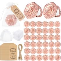 Conjunto de espelhos compactos Woanger 36 Rose com etiquetas de agradecimento Conjunto de espelhos compactos Woanger 36 Rose com etiquetas de agradecimento