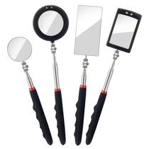 Conjunto de espelhos de inspeção telescópicos KABUDA com luz LED (4 unidades)