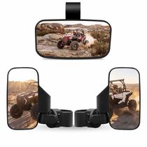 Conjunto de espelhos, espelho retrovisor lateral UTV e espelho central