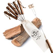 Conjunto de Espetos Retráteis Blue River Goods com Cabo de Nogueira de 81 cm Conjunto de Espetos Retráteis Blue River Goods com Cabo de Nogueira de 81 cm