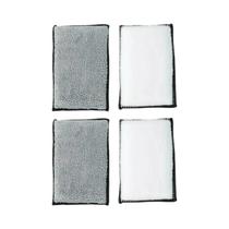 Conjunto De Esponja De Limpeza De Microfibra Dupla Face Macia Para Limpeza De Couro De Carro E