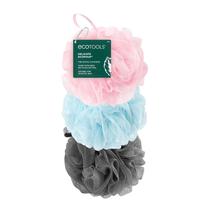 Conjunto de Esponjas de Banho EcoTools EcoPouf 3 Unidades com Rede Reciclada Conjunto de Esponjas de Banho EcoTools EcoPouf 3 Unidades com Rede Reciclada