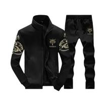 Conjunto De Esportes De Inverno Masculino, Suéter Casual Com Capuz E Calças, Cardigan De Plush plus
