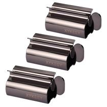 Conjunto de espremedor de tubos para pasta de dente XYKEEY (preto) - 3 rolos Conjunto de espremedor de tubos para pasta de dente XYKEEY (preto) - 3 rolos