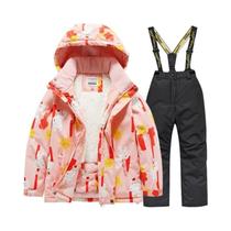 Conjunto De Esqui Infantil Para Meninos E Meninas, Jaqueta E Calças Impermeáveis E À Prova De Vento
