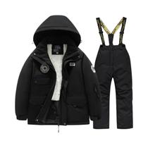 Conjunto De Esqui Para Meninos E Meninas, Casaco Grosso À Prova De Vento E Água, Equipamento Quente