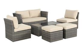 Conjunto de Estar 6 Lugares Ibiza 86x149x75cm Just Home Collection