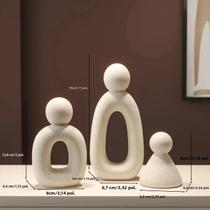 Conjunto De Estátua Familiar Estilo Moderno, 3 Peças, Decoração De Casa, Nórdico, Sala De Estar,
