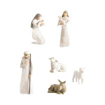Conjunto De Estátuas De Resina Do Nascimento De Jesus Desenhadas À Mão Para Decoração De Sala De Conjunto De Estátuas De Resina Do Nascimento De Jesus Desenhadas À Mão Para Decoração De Sala De
