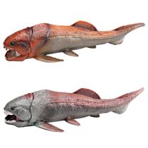 Conjunto de estatuetas: criatura marinha pré-histórica Dunkleosteus Arthrodira Conjunto de estatuetas: criatura marinha pré-histórica Dunkleosteus Arthrodira