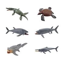 Conjunto de estatuetas de animais oceânicos realistas de 6 peças de brinquedos infantis de PVC Conjunto de estatuetas de animais oceânicos realistas de 6 peças de brinquedos infantis de PVC