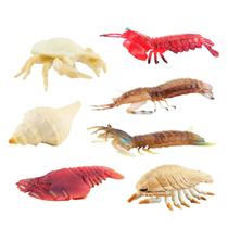 Conjunto de estatuetas de animais Realistic Ocean Life, 7 unidades de PVC Marine Conjunto de estatuetas de animais Realistic Ocean Life, 7 unidades de PVC Marine