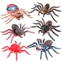 Conjunto de estatuetas de aranha realistas, 6 peças, modelos de insetos, brinquedos infantis Conjunto de estatuetas de aranha realistas, 6 peças, modelos de insetos, brinquedos infantis