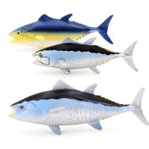 Conjunto de estatuetas de peixe realistas de atum, atum rabilho e albacora, 3 unidades