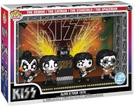 Conjunto de estatuetas Funko Kiss POP! Moments DLX Vinyl Alive II 1978