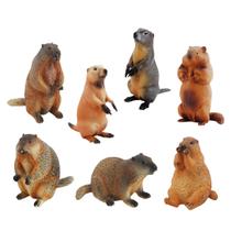 Conjunto de estatuetas Groundhog Squirrel PVC realista 7 unidades para crianças a partir de 3 anos Conjunto de estatuetas Groundhog Squirrel PVC realista 7 unidades para crianças a partir de 3 anos