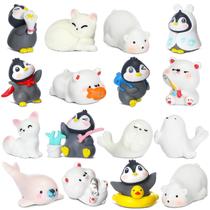 Conjunto de estatuetas Kasyat Polar Animals, 16 unidades para crianças maiores de 6 anos Conjunto de estatuetas Kasyat Polar Animals, 16 unidades para crianças maiores de 6 anos