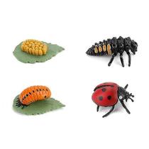 Conjunto de estatuetas Ladybug Animals, modelo em miniatura, Toy Fig