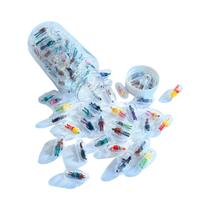 Conjunto De Estatuetas Mini 3D Transparentes 18 58 88 Peças, Acessórios Decorativos Para Micro