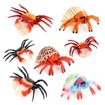 Conjunto de estatuetas realistas de caranguejo e caranguejo eremita, 7 peças de PVC Ocean Conjunto de estatuetas realistas de caranguejo e caranguejo eremita, 7 peças de PVC Ocean