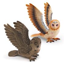 Conjunto de estatuetas realistas Mythical Owl and Eagle x2 PVC Ani Conjunto de estatuetas realistas Mythical Owl and Eagle x2 PVC Ani