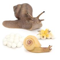 Conjunto de estatuetas Realistic Snail Life Cycle, 4 peças de brinquedo infantil de PVC Conjunto de estatuetas Realistic Snail Life Cycle, 4 peças de brinquedo infantil de PVC