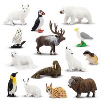 Conjunto de estatuetas Toymany Arctic Animals, 14 unidades para crianças Conjunto de estatuetas Toymany Arctic Animals, 14 unidades para crianças