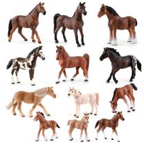 Conjunto de estatuetas Wild Horse, 12 peças de PVC realista para crianças de 3 anos ou mais Conjunto de estatuetas Wild Horse, 12 peças de PVC realista para crianças de 3 anos ou mais