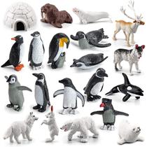 Conjunto de estatuetas WONWONTOYS Arctic Animals Penguins 20 unidades Conjunto de estatuetas WONWONTOYS Arctic Animals Penguins 20 unidades