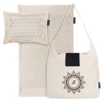 Conjunto de Esteira e Travesseiro de Acupressão ProsourceFit em Linho Natural