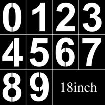 Conjunto de estênceis numéricos 0-9 Estêncil de número de endereço 44,5x33cm