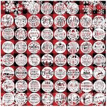 Conjunto de estêncil, enfeite de Natal Hosomono, 60 peças, 7,6 cm