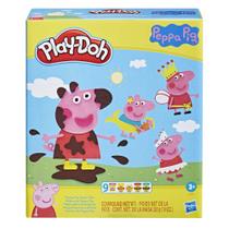 Conjunto de estilo Play-Doh Peppa Pig com 9 latas e 11 ferramentas para crianças