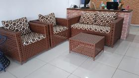 Conjunto de estofador mesa de centro império fibra sintética Conjunto de estofador mesa de centro império fibra sintética