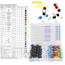Conjunto De Estrutura De Átomos 267, Kit De Modelo Molecular Químico Para Ensino De Química Orgânica Conjunto De Estrutura De Átomos 267, Kit De Modelo Molecular Químico Para Ensino De Química Orgânica