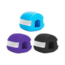 Conjunto De Exercitador De Mandíbula Em Gel De Sílica De Grau Alimentício Com Cordões, 3 Peças Para