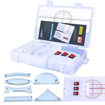 Conjunto de experimentos ópticos de física magnética STEM, lente magnética convexa, espelho côncavo, refletor, refração, prisma triangular, fonte de luz, equipamento de ensino de ciências para professores e estudantes